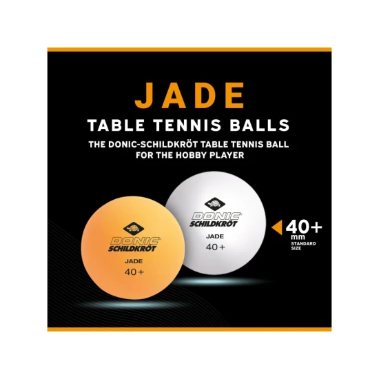 Donic-Schildkröt – míčky na stolní tenis Jade Poly 40, 6 ks DONIC_608509