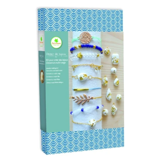Kreativni sada Lovely Box – Naramky a sperky z cementu a zlate folie pro divky