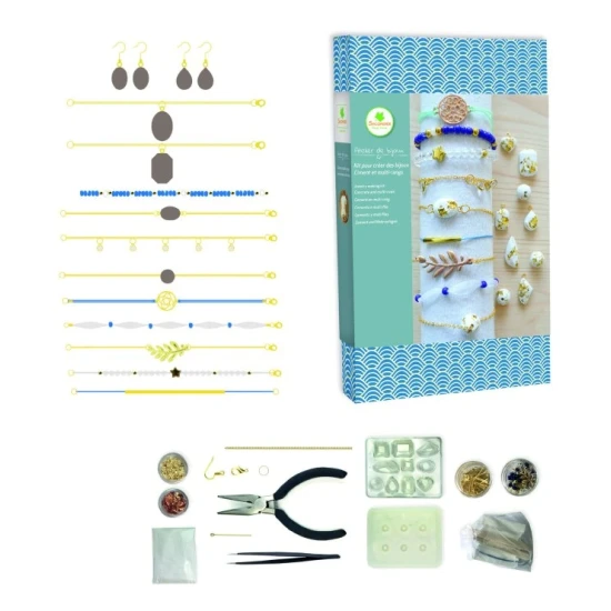 Kreativni sada Lovely Box – Naramky a sperky z cementu a zlate folie pro divky