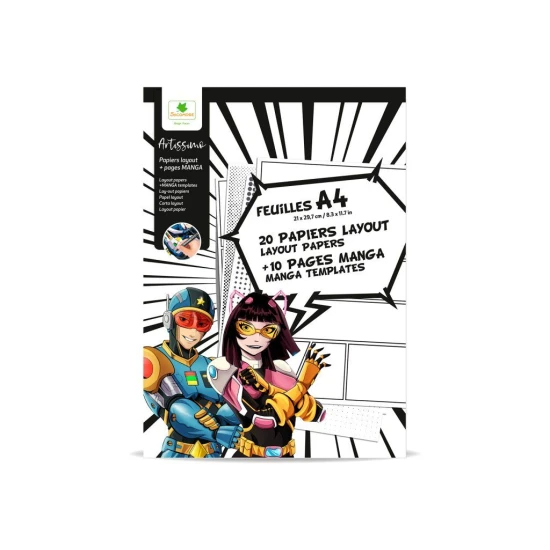 Sycomore Artissimo Layout papíry A4 + textury Manga SYC_CREA064