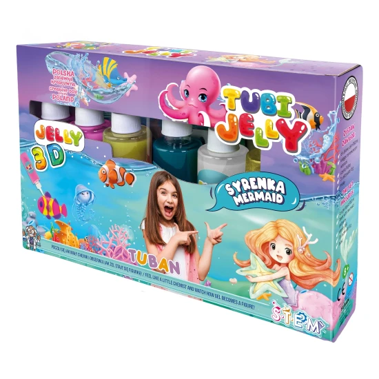 Tubi Jelly Kreativní set XL Mořská panna na tvorbu 3D figurek