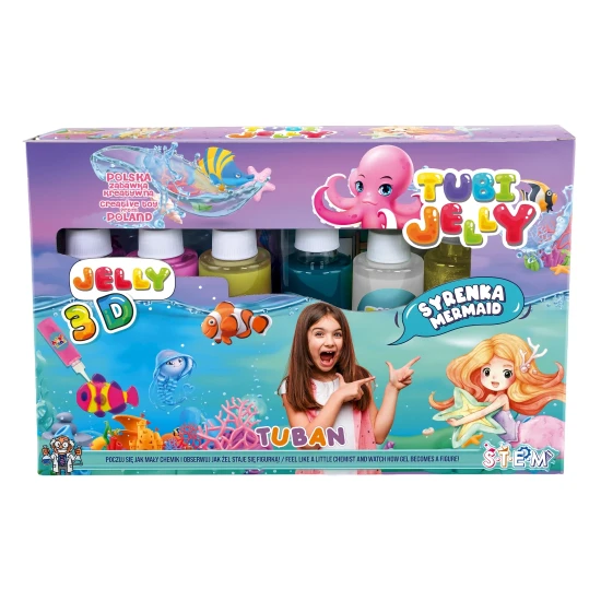 Tubi Jelly Kreativní set XL Mořská panna na tvorbu 3D figurek