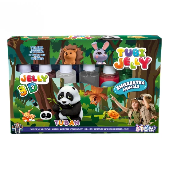 Tubi Jelly Kreativní set XL Zvířátka na tvorbu 3D figurek