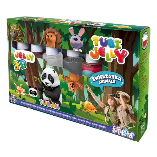 Tubi Jelly Kreativní set XL Zvířátka na tvorbu 3D figurek