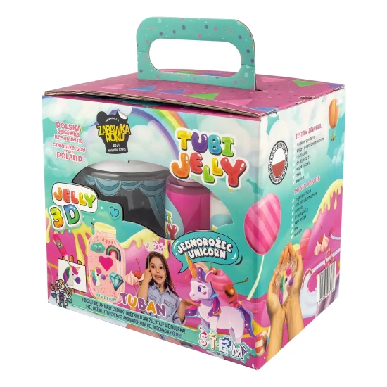 Tubi Jelly Kreativní set s akváriem XL Jednorožec na tvorbu 3D figurek