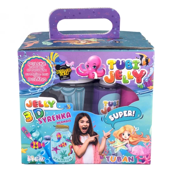 Tubi Jelly Kreativní set s akváriem XL Mořská panna na tvorbu 3D figurek