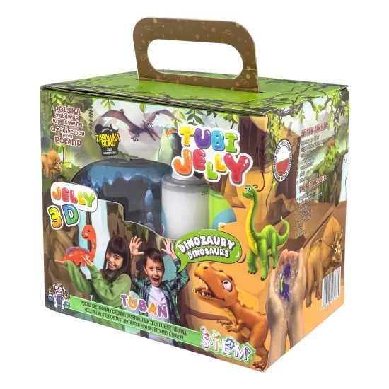Tubi Jelly Kreativní set s akváriem XL Dinosauři na tvorbu 3D figurek