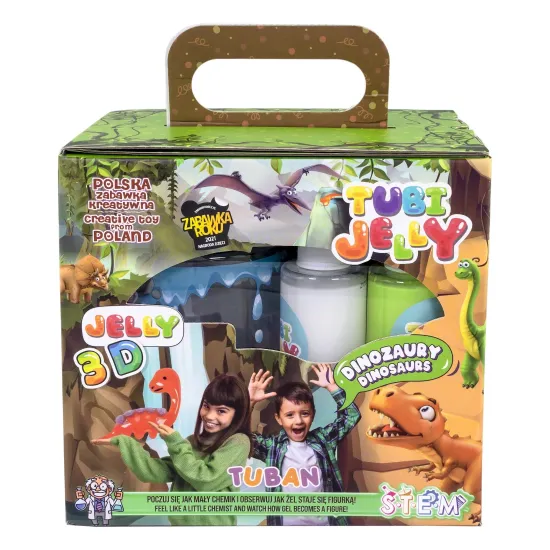 Tubi Jelly Kreativní set s akváriem XL Dinosauři na tvorbu 3D figurek