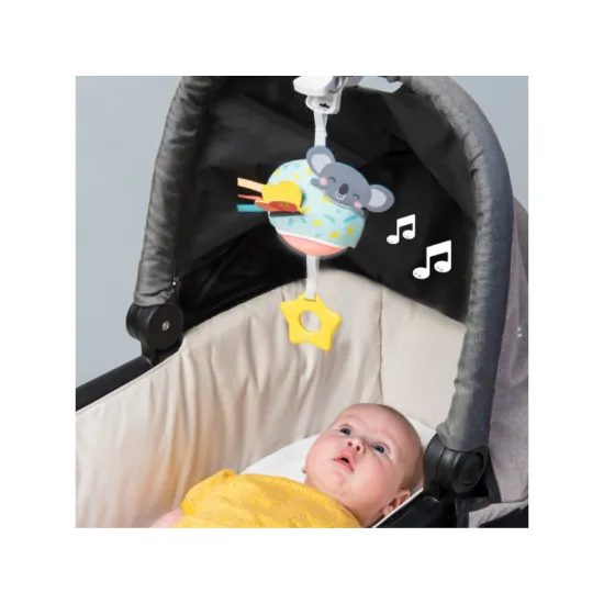 Hudební Koala zabaví dítě doma i na cestách a pomáhá rozvíjet jednotlivé smysly dítěte.