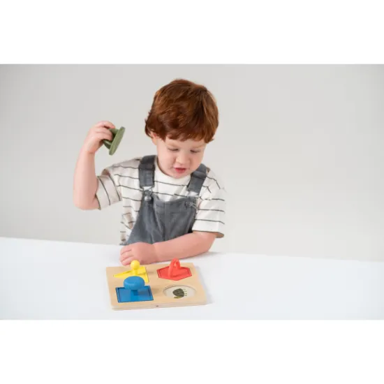 TAF TOYS Puzzle Vkládací tvary pro nejmenší Děťátko se naučí barvy, tvary a rozvíjí jemnou motoriku.
