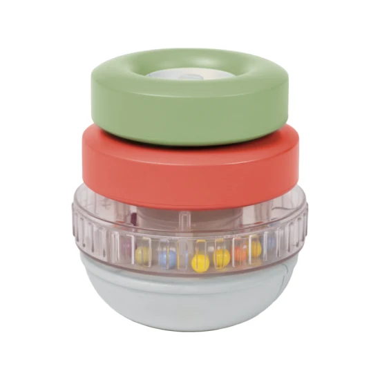 Náklaďák Bunny se zajíčkem a barevnou pyramidou z kroužků pro děti