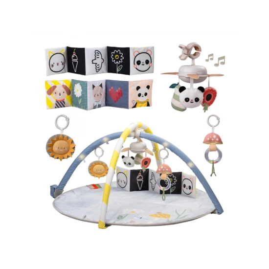 Osvětlená hrací deka s hudebním kolotočem Bloom pro rozvoj smyslů a motoriky. 