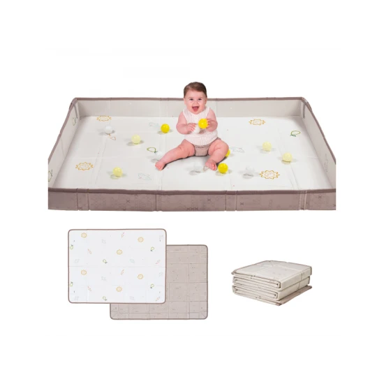 Pěnová hrací podložka s míčky Brown Beige – Taf Toys 13505TAF