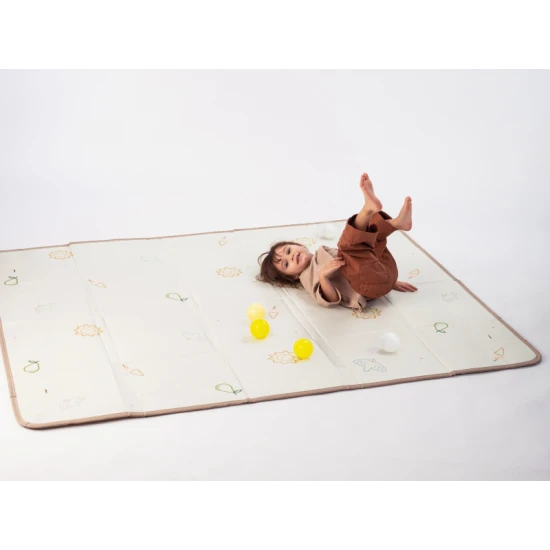 Pěnová hrací podložka s míčky Brown Beige – Taf Toys 13505TAF