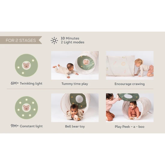 Magický tunel Glow & Crawl: Dobrodružství plné světélek pro nejmenší 