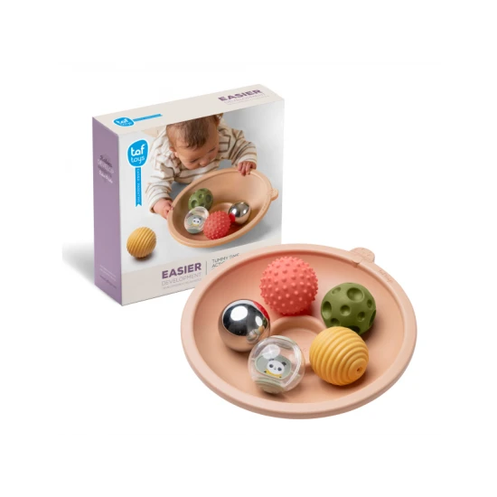 První hry na bříšku? Miska Taf Toys je ideální začátek