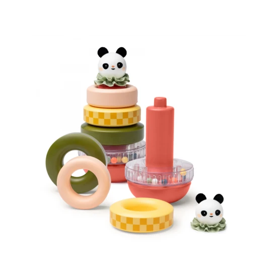 Taf toys Pyramida Panda - podpora motoriky a logiky