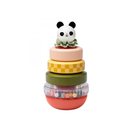 Taf toys Pyramida Panda - podpora motoriky a logiky