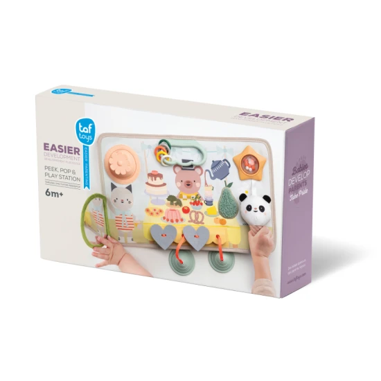 Hrací pult s aktivitami Peek, Pop & Play – Taf Toys 13845TAF