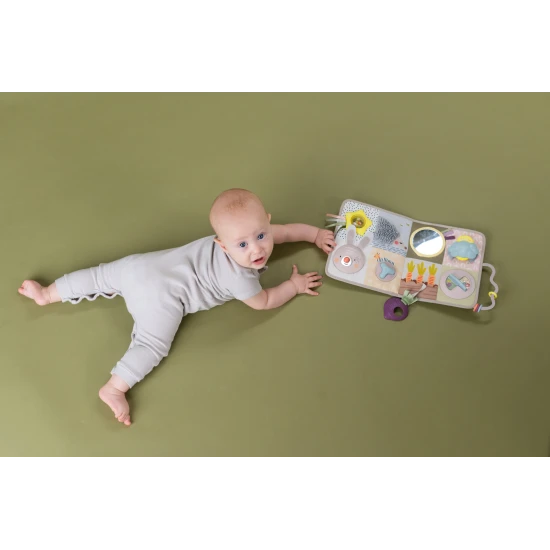 Interaktivní hrací pult s hudbou, světýlky a krásnými motivy ze života na zahradě.