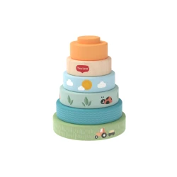 Dřevěné nasazovací kroužky Farmers Funday