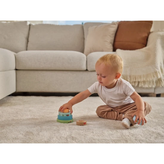 Dřevěné nasazovací kroužky Farmers Funday