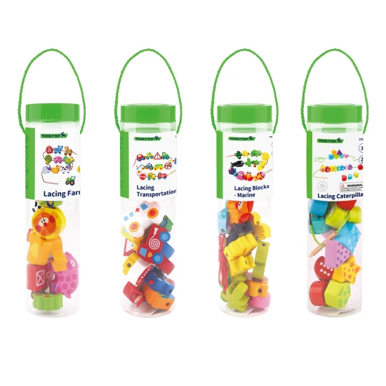 Tooky Toy Provlékání Zvířátka z farmy Provlékání Zvířátka z farmy