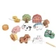 Velké dřevěné korálky pro děti Zvířátka Farma