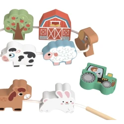 Navlékání Zvířátka Farma Pastel