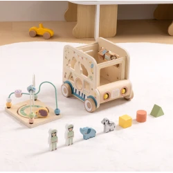 Dřevěná vkládačka Safari s labyrintem