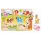 Vkládací puzzle Zvířátka 9ks Tooky Toy 
