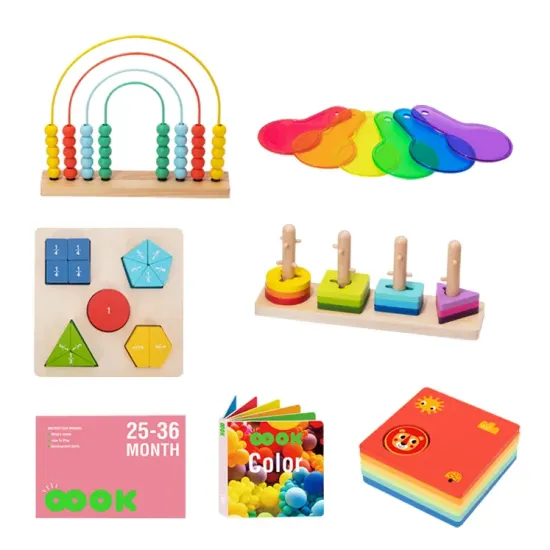 Tooky Toy 25–36 měsíců Edukační box 6 ks 25–36 měsíců Edukační box Didaktické hračky od 2 let Tooky Toy