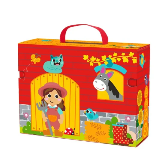 Tooky Toy Farma sada v kufříku s dráhou 31 ks Farma sada v kufříku s dráhou 31 ks| Tooky Toys
