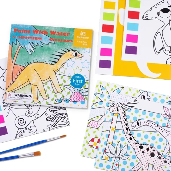 Malování vodou Dinosauři Akvarelové omalovánky Tookyland