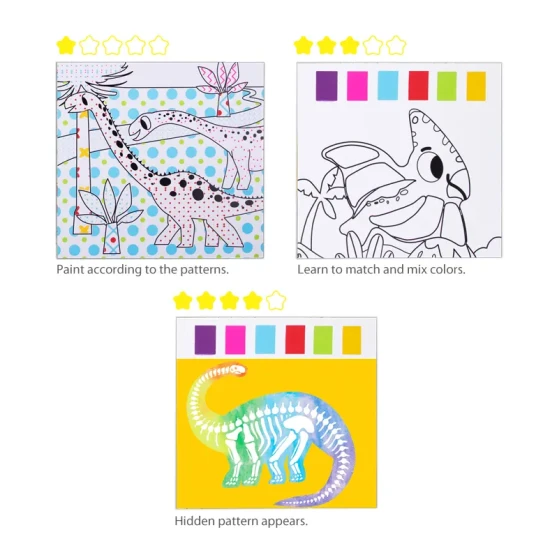 Malování vodou Dinosauři Akvarelové omalovánky Tookyland