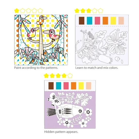 Malování vodou Akvarelové omalovánky Zahrada Tookyland