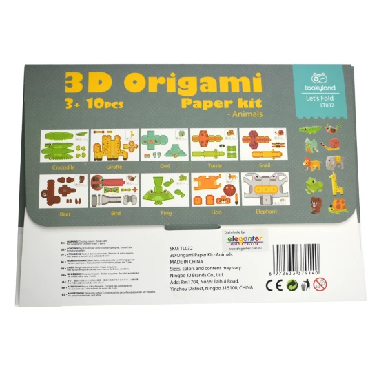 Kreativní sada 3D papírové modely Zvířata Tookyland