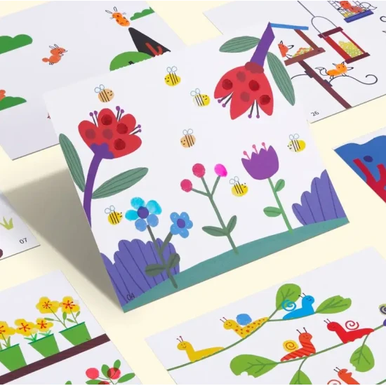 Omalovánky pro prstové barvy pro deti Svět Tookyland