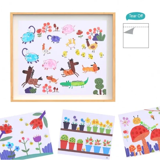 Omalovánky pro prstové barvy pro deti Svět Tookyland