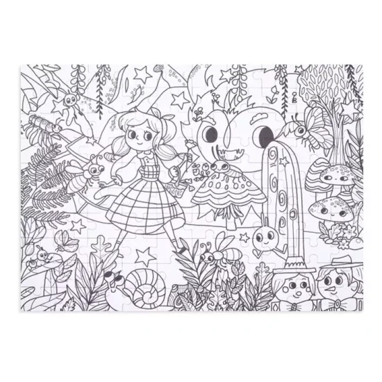 Vybarvovací puzzle pro děti Utajená zahrada Tookyland