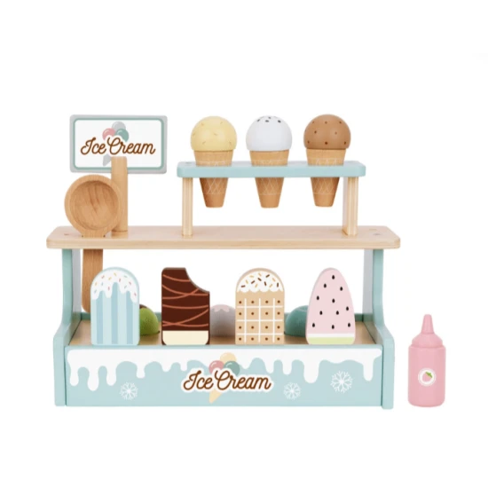 Tooky Toy Zmrzlinový stánek 19 ks Zmrzlinový stánek pro děti