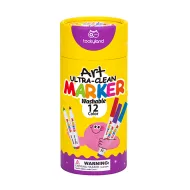 Fixy Smývatelné pro nejmenší s oblým hrotem 12 ks Fixy Smývatelné pro nejmenší s oblým hrotem 12 ks
