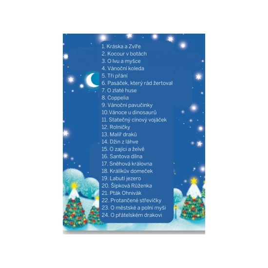 Pohádkový adventní kalendář pro děti! V okénkách na tebe čeká 24 malých pohádek na každý den.