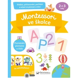 Montessori ve školce se samolepkami