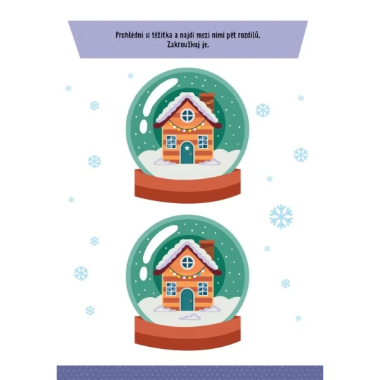 Můj blok her a úkolů Zima 4+ – kniha aktivit pro děti se zimními úkoly, spojovačky a bludiště