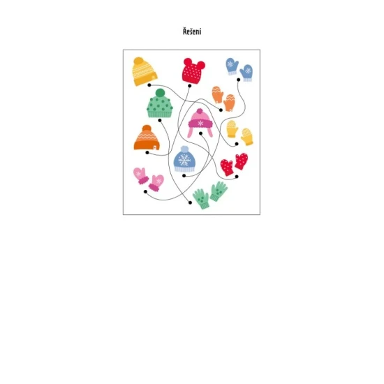 Můj blok her a úkolů Zima 4+ – kniha aktivit pro děti se zimními úkoly, spojovačky a bludiště