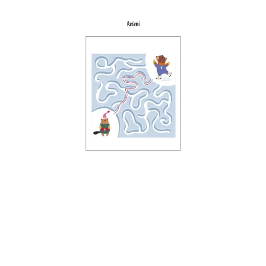 Můj blok her a úkolů Zima 4+ – kniha aktivit pro děti se zimními úkoly, spojovačky a bludiště