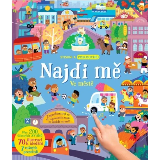 Interaktivní zvuková kniha pro děti s více než 200 zvuky a ilustracemi města