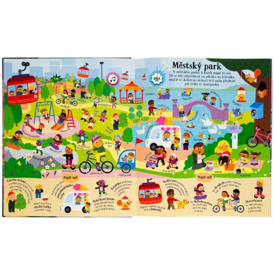 Interaktivní zvuková kniha pro děti s více než 200 zvuky a ilustracemi města