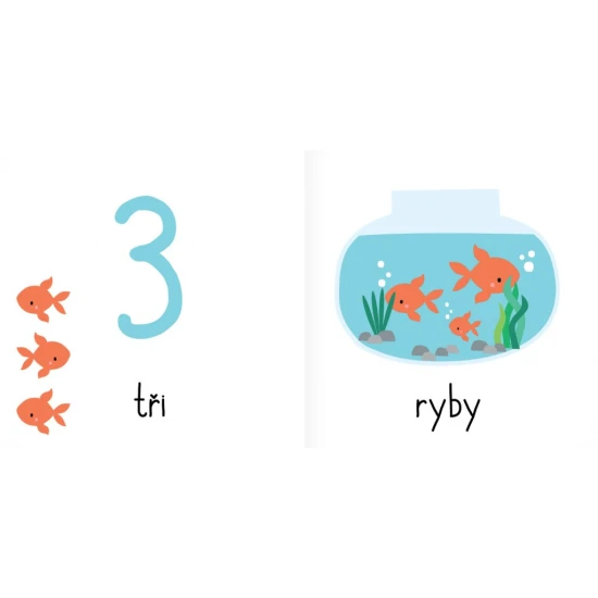 Tato sada obsahuje šest malých roztomilých leporel. Dítě se zábavnou formou naučí barvy, roční období, tvary, protiklady a další slůvka!